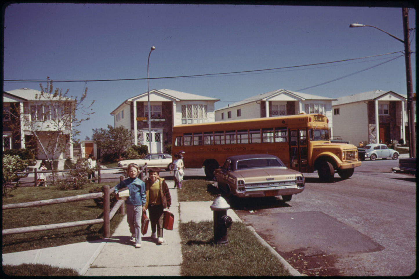 School Children on Their Way Home in Great Kills, Staten Island by Arthur Tress - 1973