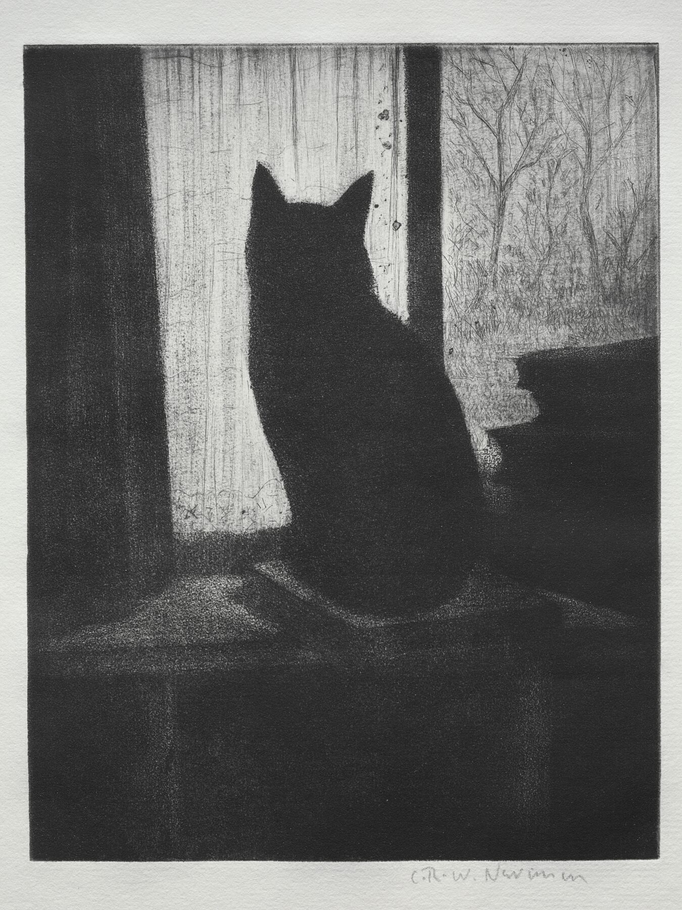The Black Cat by Christopher Richard Wynne Nevinson - c.1910