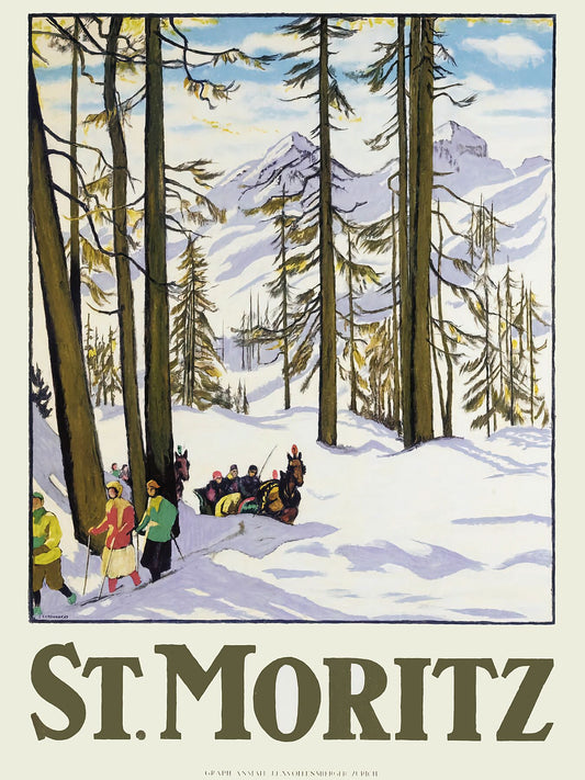 St Moritz by Emil Cardinaux - 1918