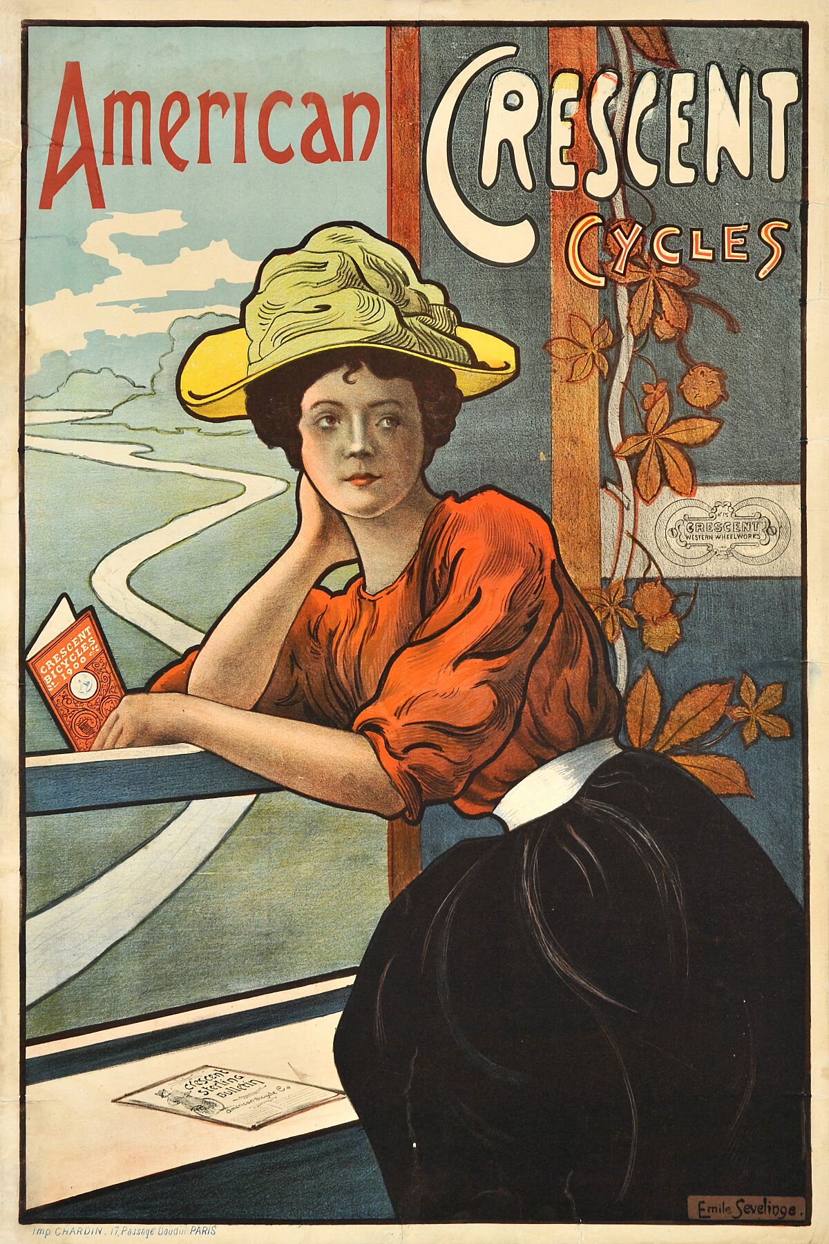 American Crescent Cycles by Emile Sevelinge - 1900