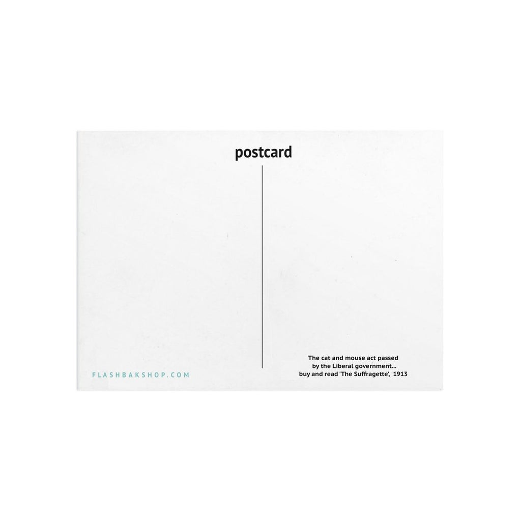 The cat and mouse act passed by the UK's Liberal government, 1913.