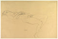 Reclining Nude by Gustav Klimt - c.1912–13