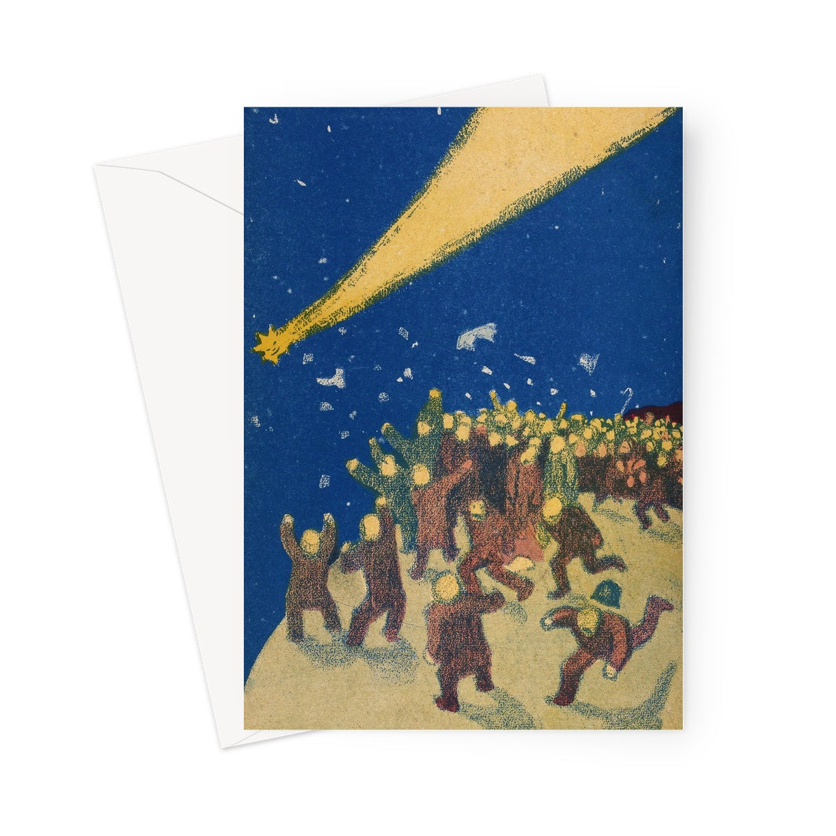 Comet Illustration from French satirical magazine L'Assiette - Greeting Card