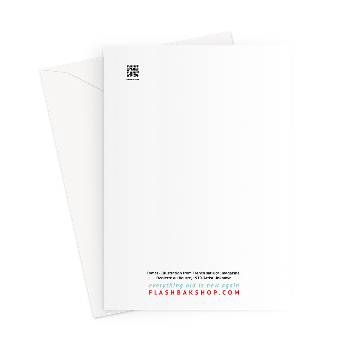 Comet Illustration from French satirical magazine L'Assiette - Greeting Card