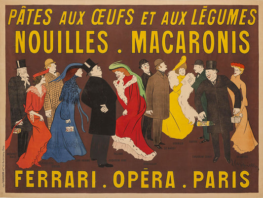 Macaronis Ferrari Opera Paris by Leonetto Cappiello - 1904