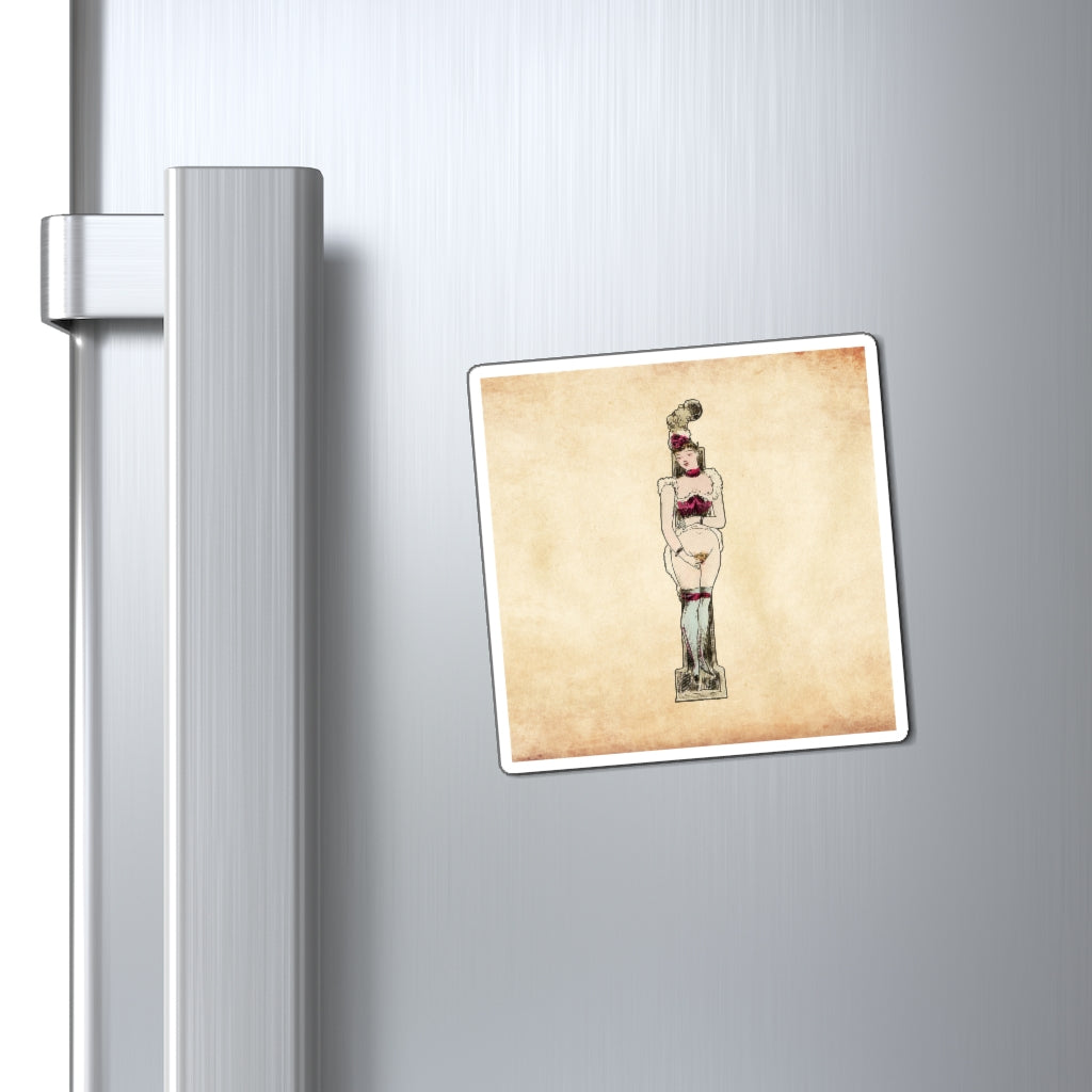 Imán con la letra I del Alfabeto erótico, 1880, del artista francés Joseph Apoux (1846-1910).