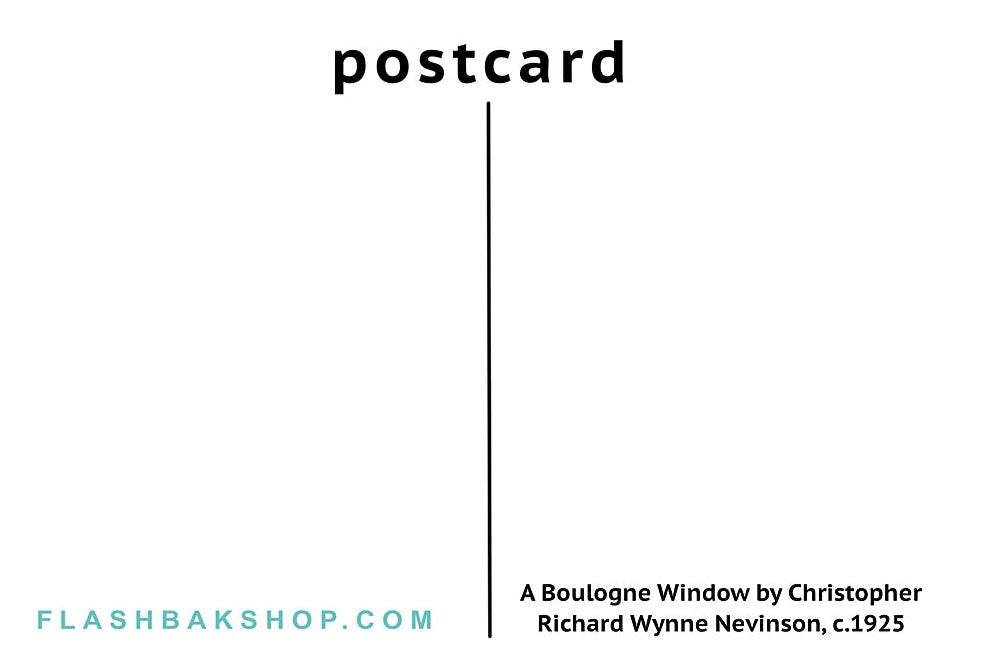 Una ventana de Boulogne de Christopher Richard Wynne Nevinson, c.1925 - Postal