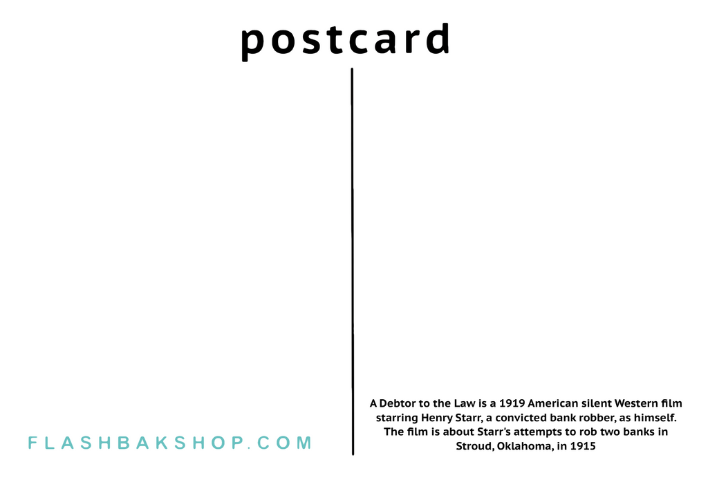 A Debtor to the Law, 1919 - Postcard