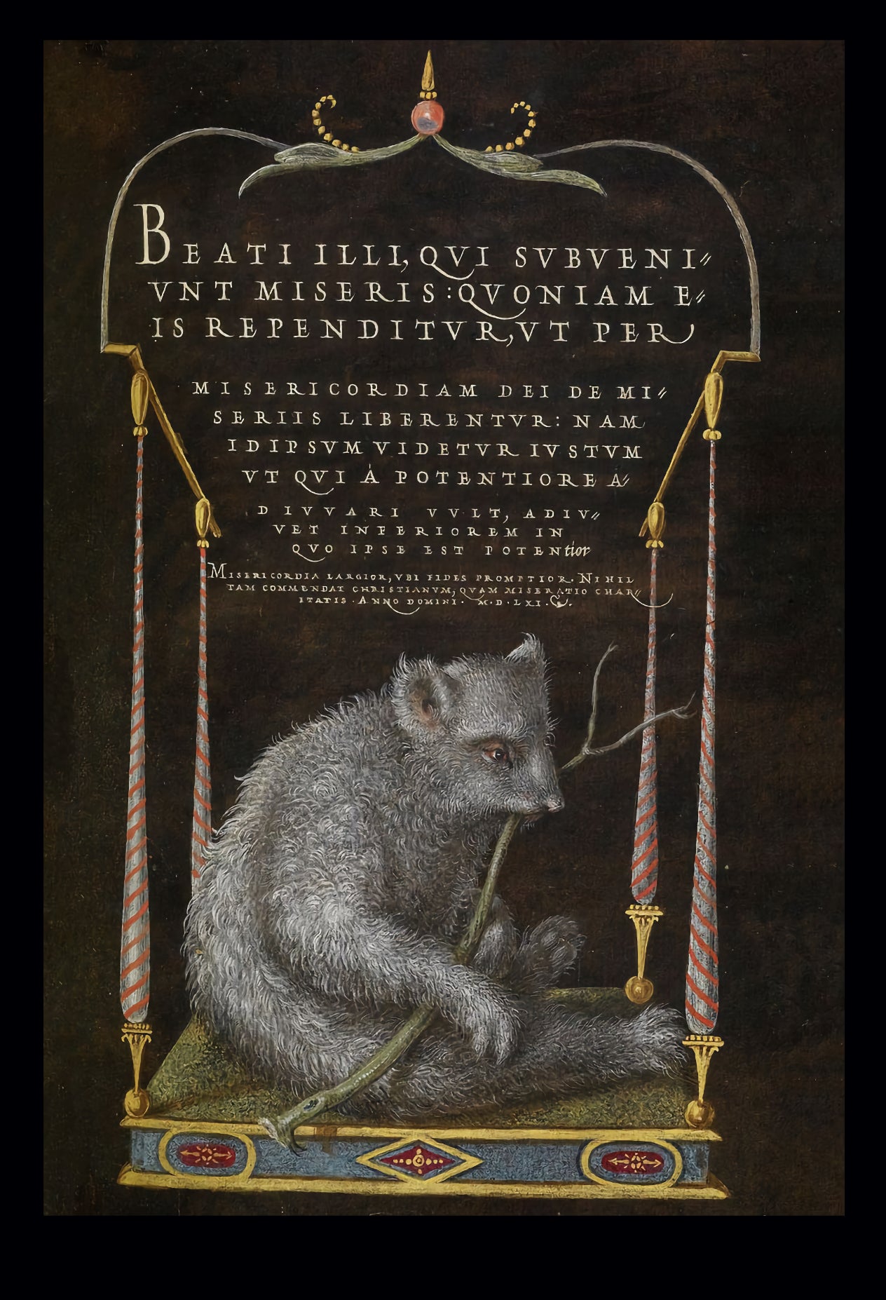 A Sloth by Joris Hoefnagel & Georg Bocskay, 1562 - Postcard