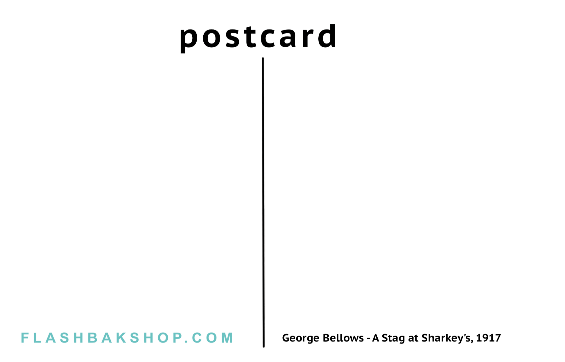 A Stag at Sharkey's by George Bellows, 1917 - Postcard