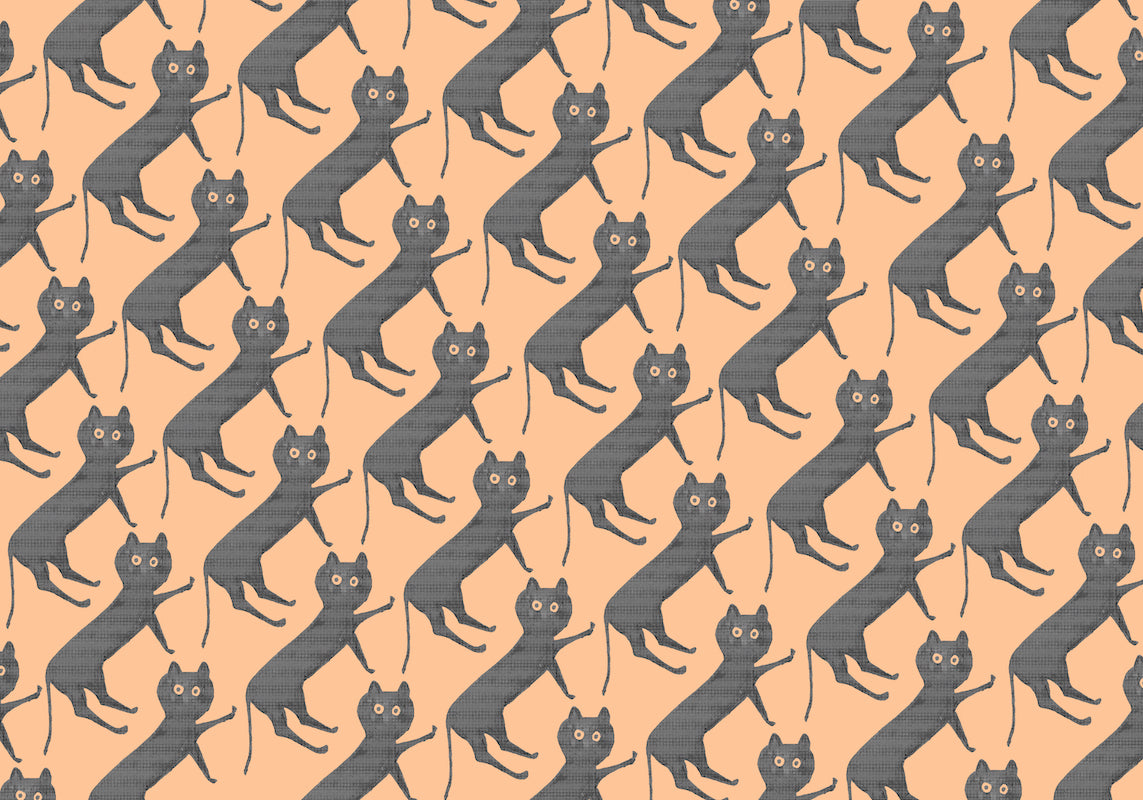 Orange Cat by Bill Traylor, 1941 - Wrapping Paper