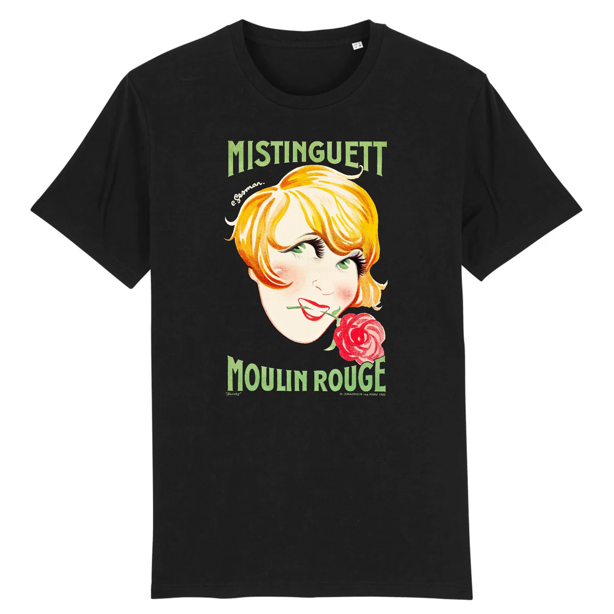 Mistinguett (Moulin Rouge) de Charles Gesmer, 1926 - T-shirt en coton biologique