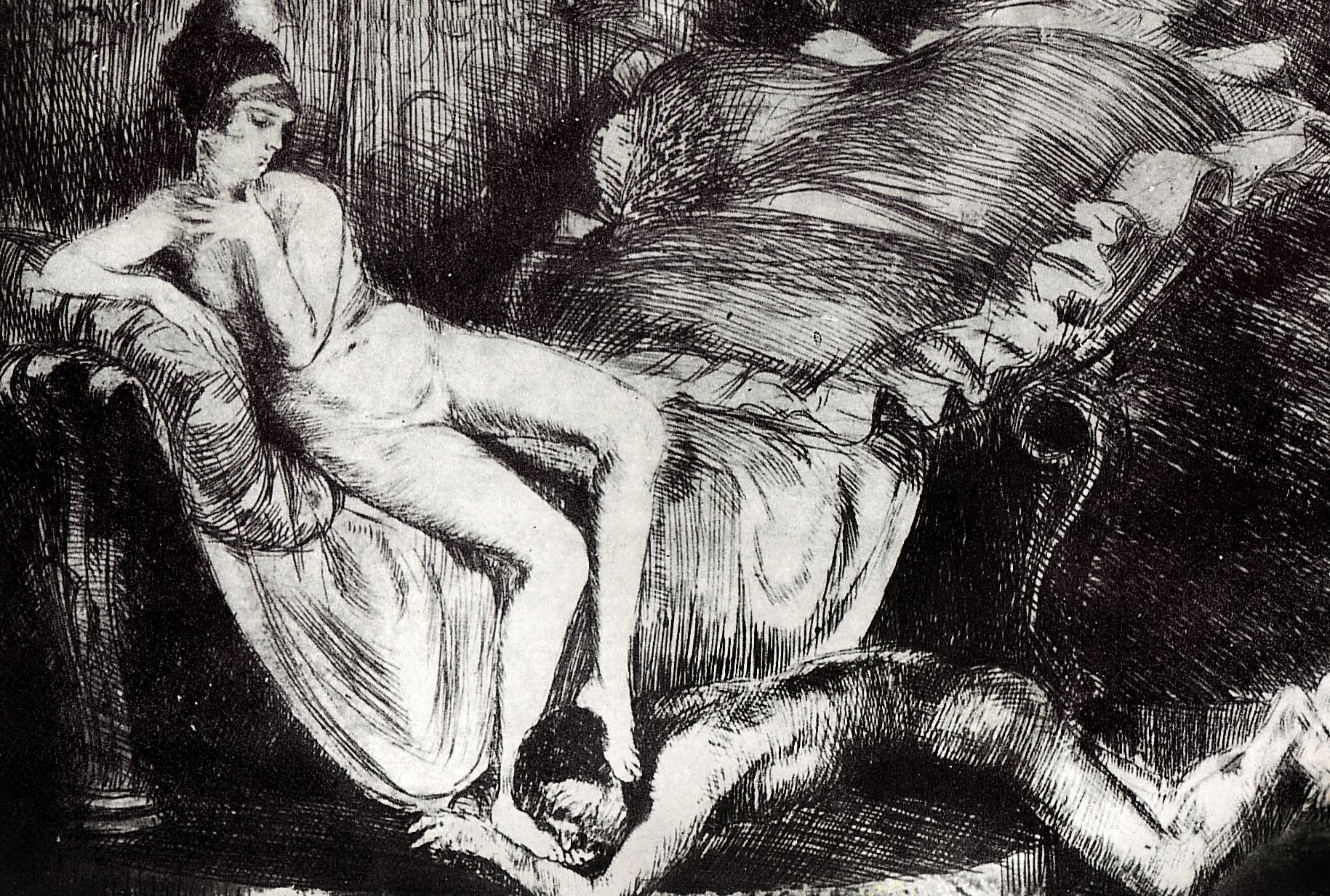 Bruno Schulz, Ilustración para La calle de los cocodrilos, 1934 - Postal