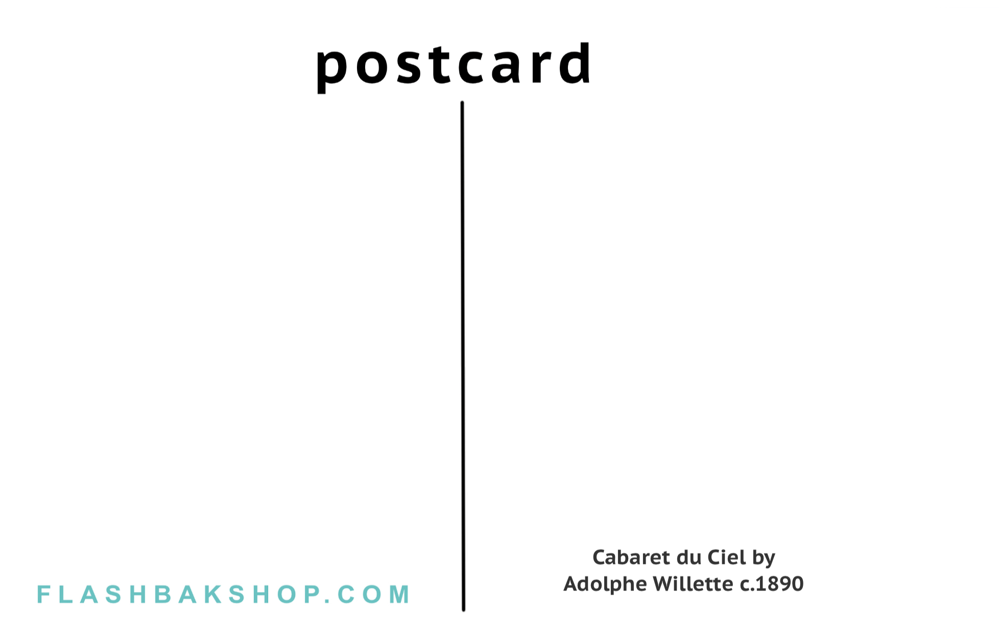 Cabaret du Ciel by Adolphe Willette, c.1890 - Postcard