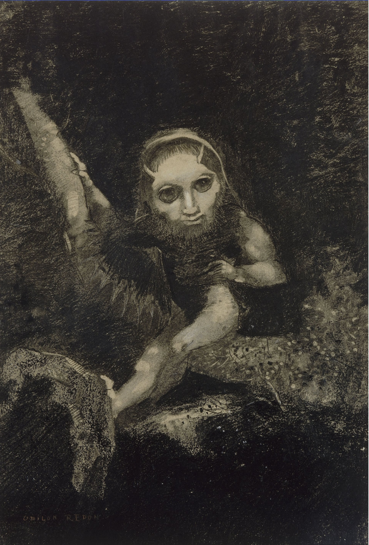 Caliban par Odilon Redon, 1881 - Carte postale