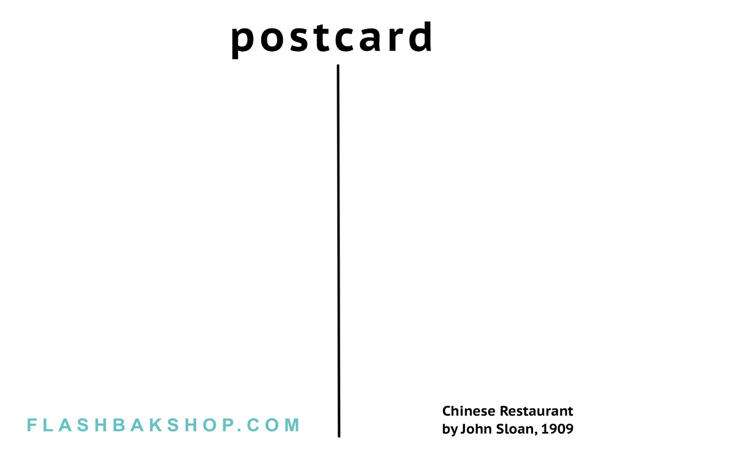 Chinese Restaurant by John Sloan, 1909 - Postcard