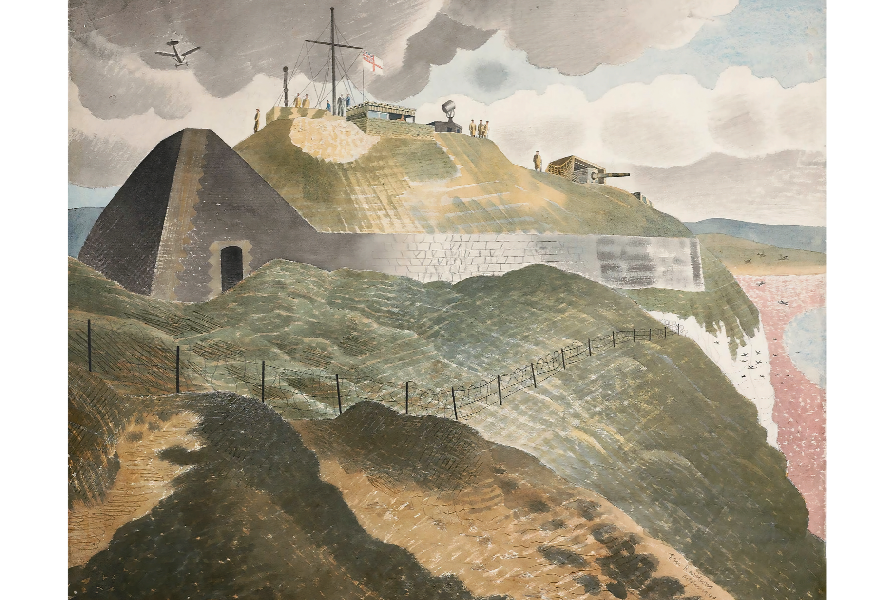 Coastal Defences, 1940 - Eric Ravilious - Postcard