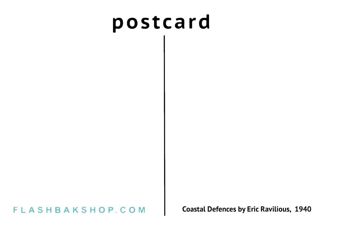Défenses côtières, 1940 - Eric Ravilious - Carte postale