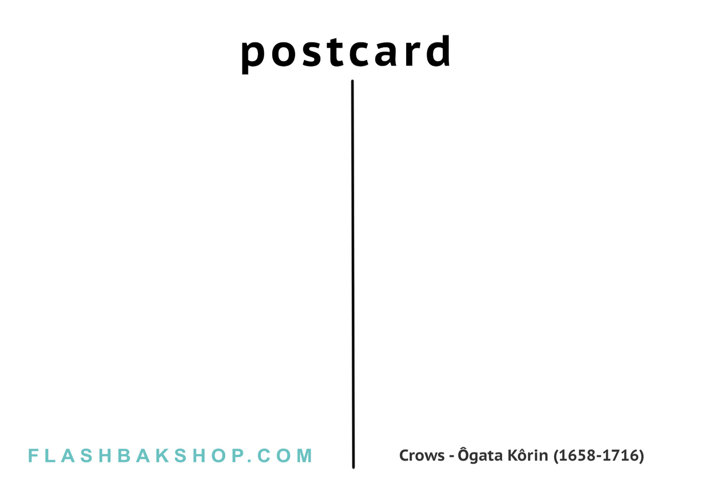 Crows by Ogata Korin (1658-1716) - Postcard