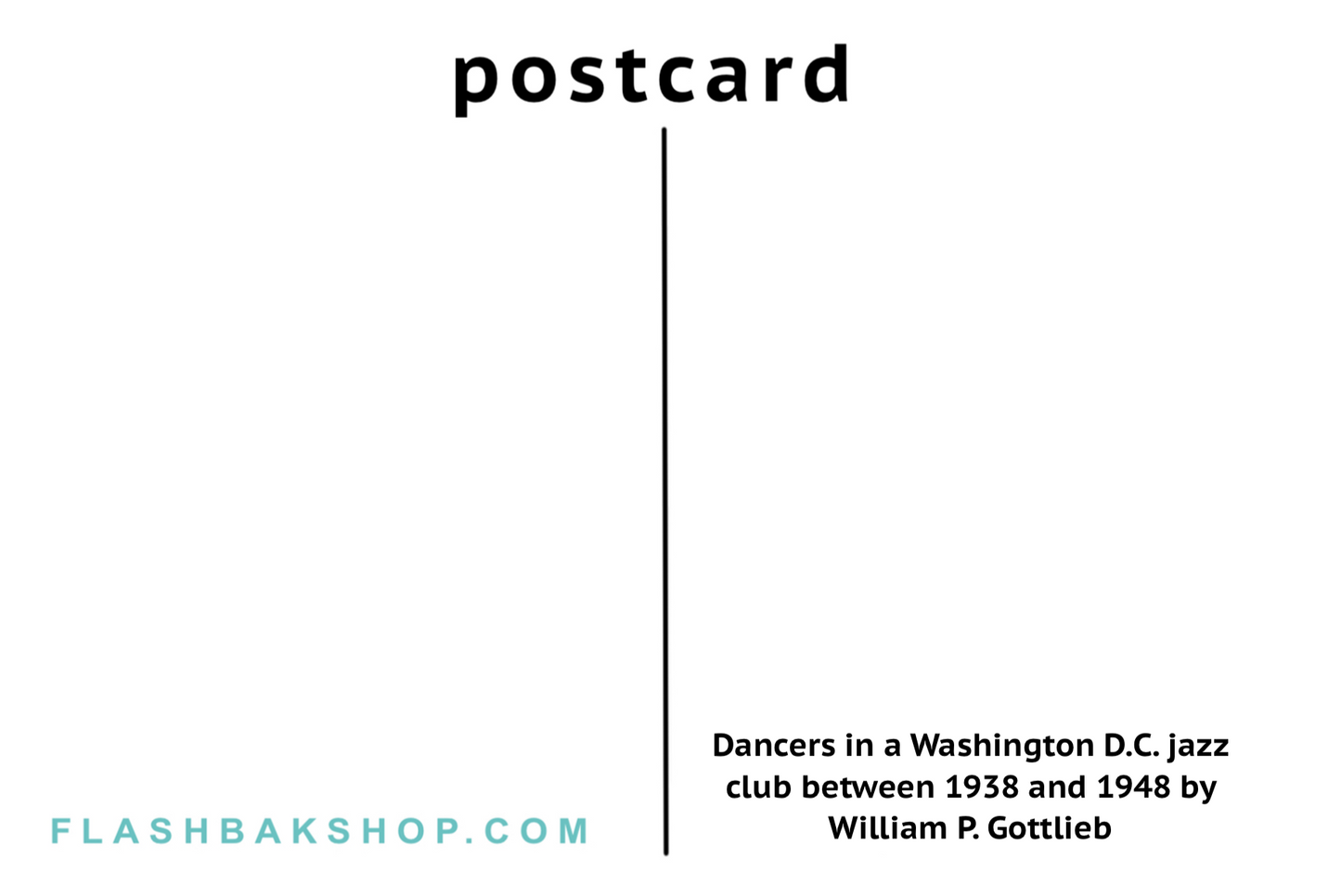 Danseurs dans un club de jazz de Washington DC entre 1938 et 1948 par William P. Gottlieb - Carte postale