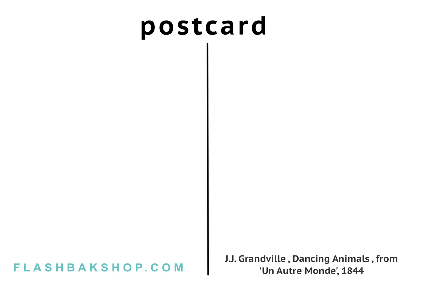 Dancing Animals, Illustration d'Un Autre Monde par JJ Grandville, 1844 - Carte postale