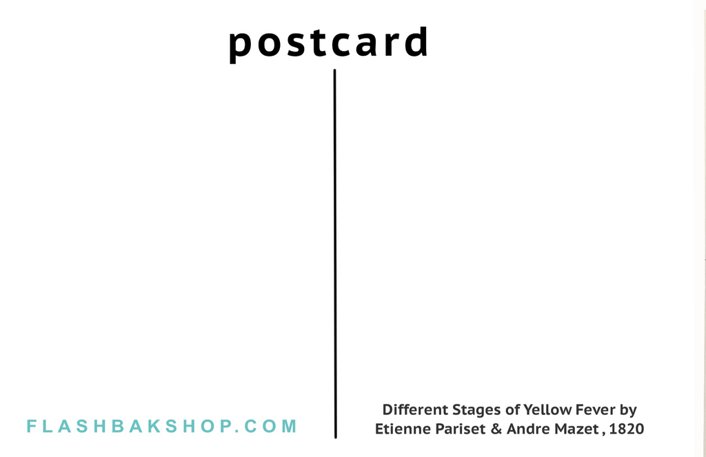 Different Stages of Yellow Fever by Etienne Pariset & Andre Mazet, 1820 - Postcard