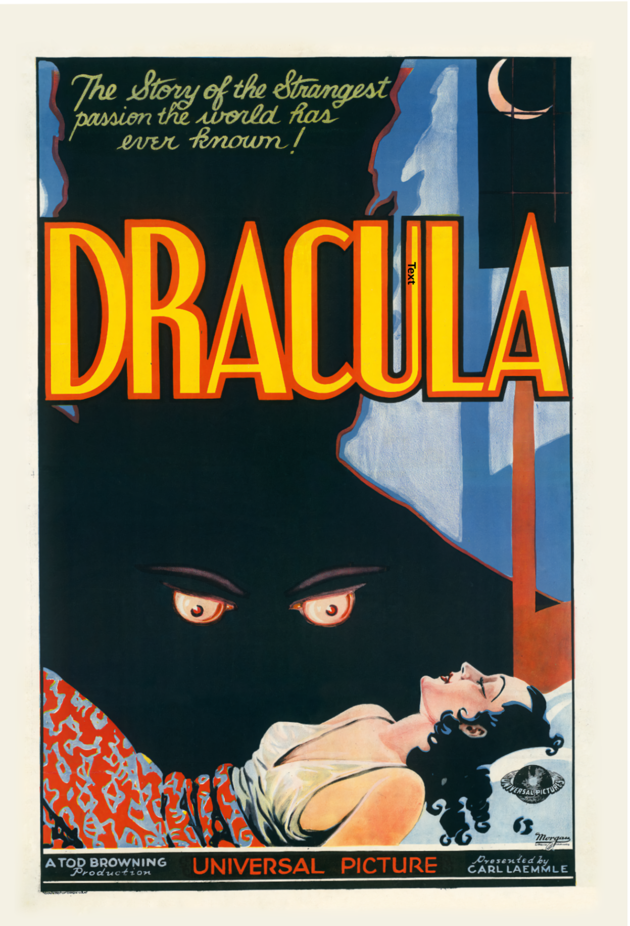 Dracula Movie Poster, 1931 - Postcard