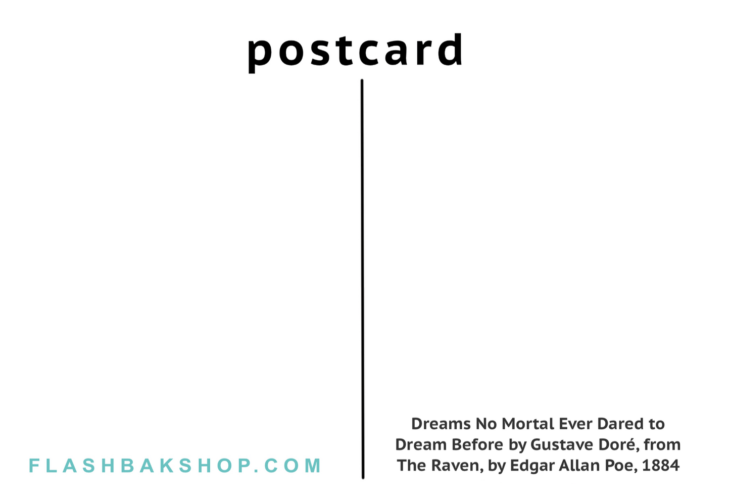 Rêves qu'aucun mortel n'a jamais osé rêver auparavant par Gustave Dor‚ 1884 - Carte postale