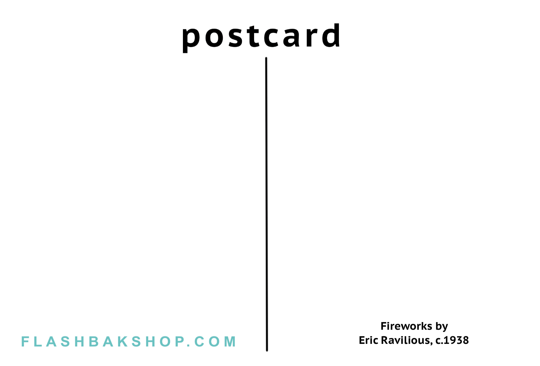 Fuegos artificiales de Eric Ravilious, c.1938 - Postal