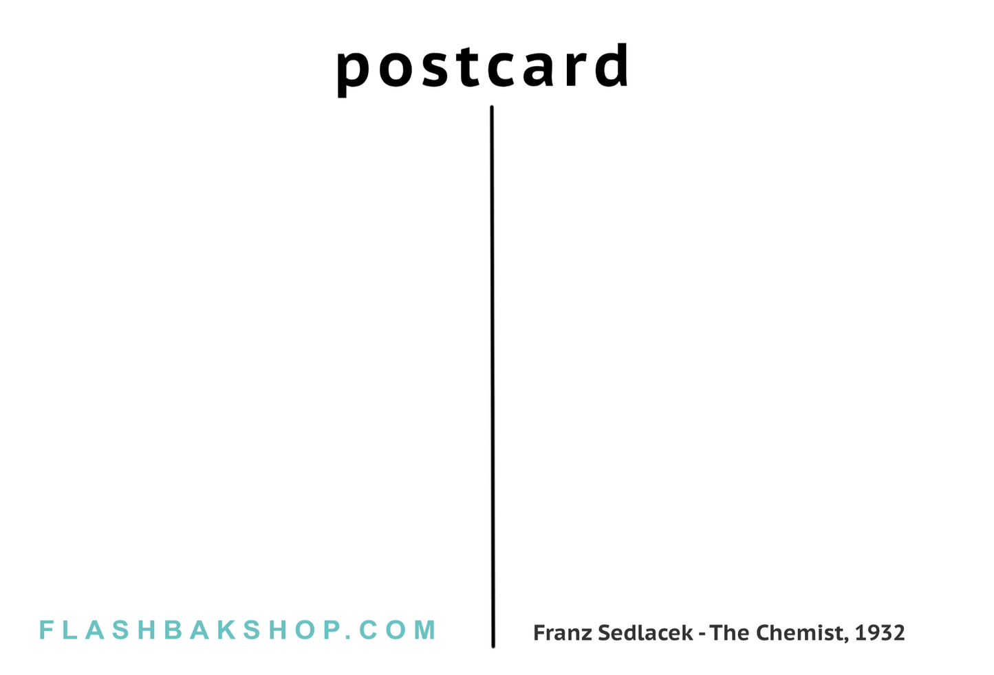 Le Chimiste de Franz Sedlacek, 1932 - Carte postale