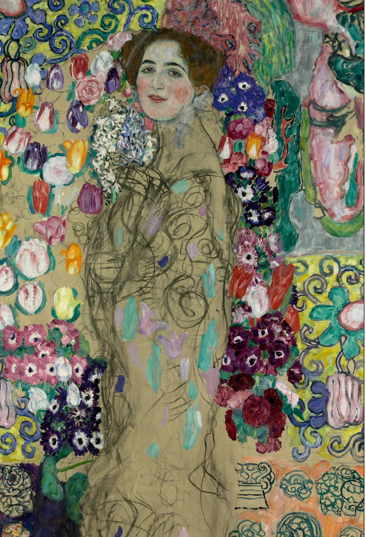Frauenbildnis (Portrait de Ria Munk III) de Gustav Klimt, vers 1918 - Carte postale