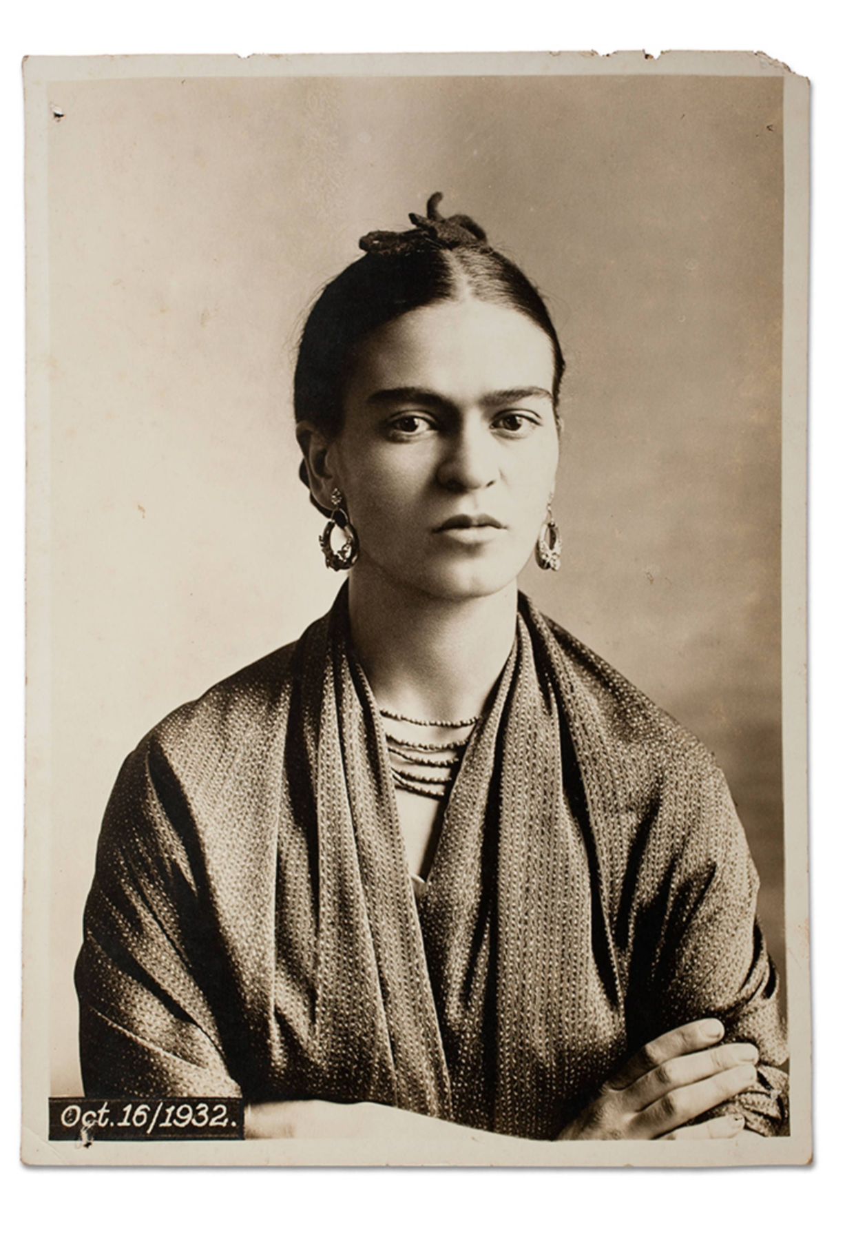 Frida Kahlo, par Guillermo Kahlo, Coyoacán, Mexique, 16 octobre 1932 - Carte postale