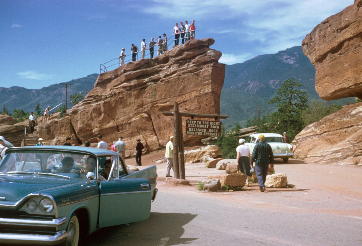 Garden of the Gods Park, Colorado - Kodachrome de Chalmers Butterfield, años 50 - Postal