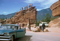 Garden of the Gods Park, Colorado - Kodachrome de Chalmers Butterfield, années 1950 - Carte postale