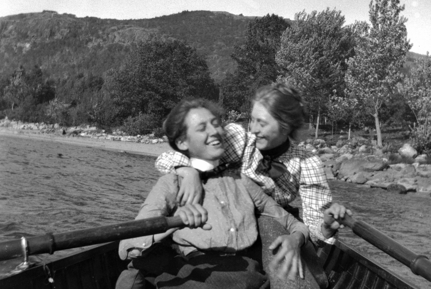 Grace G. et Grace Parker à Lake City, septembre 1900 par Theresa Babb - Carte postale