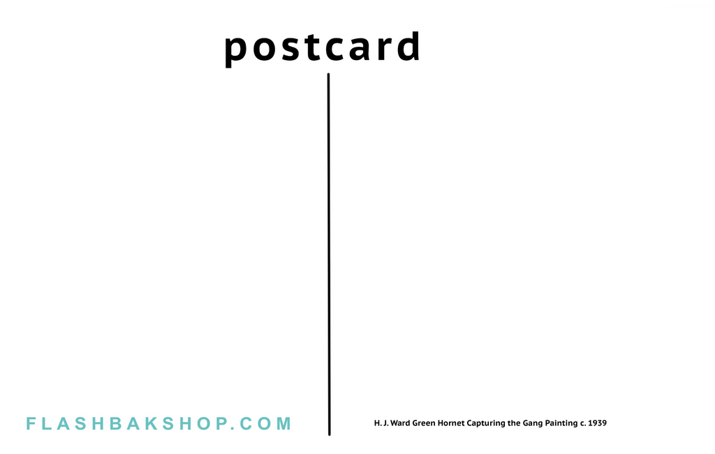 Avispón verde capturando a la pandilla por HJ Ward, c. 1939 - Postal