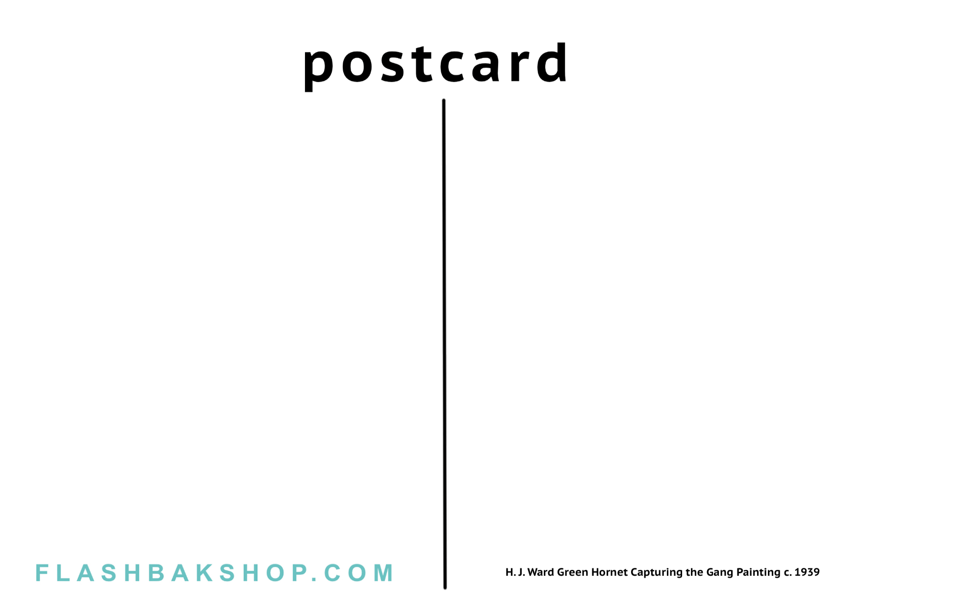 Avispón verde capturando a la pandilla por HJ Ward, c. 1939 - Postal
