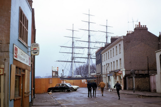 Greenwich en 1972, cortesía de Glen Fairweather - Postal