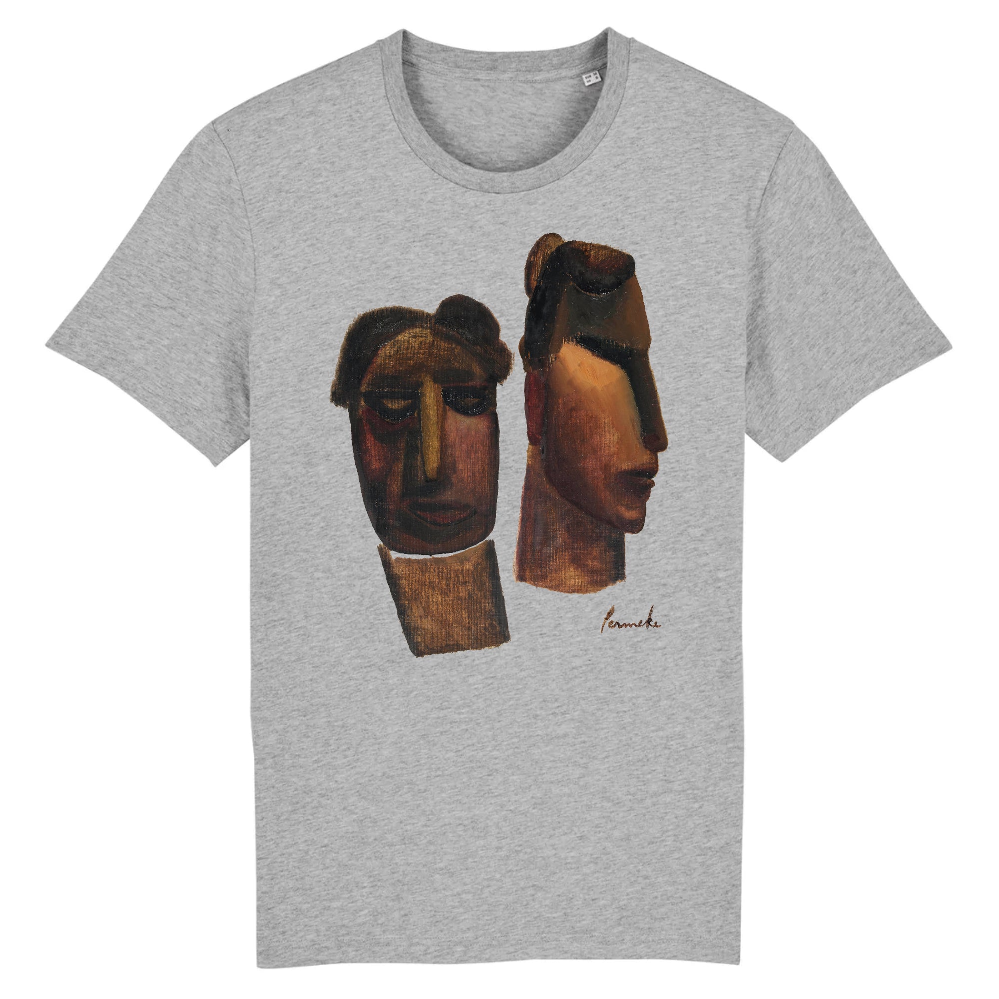 Primitive Heads by Constant Permeke, 1924 - Organic Cotton T-Shirt