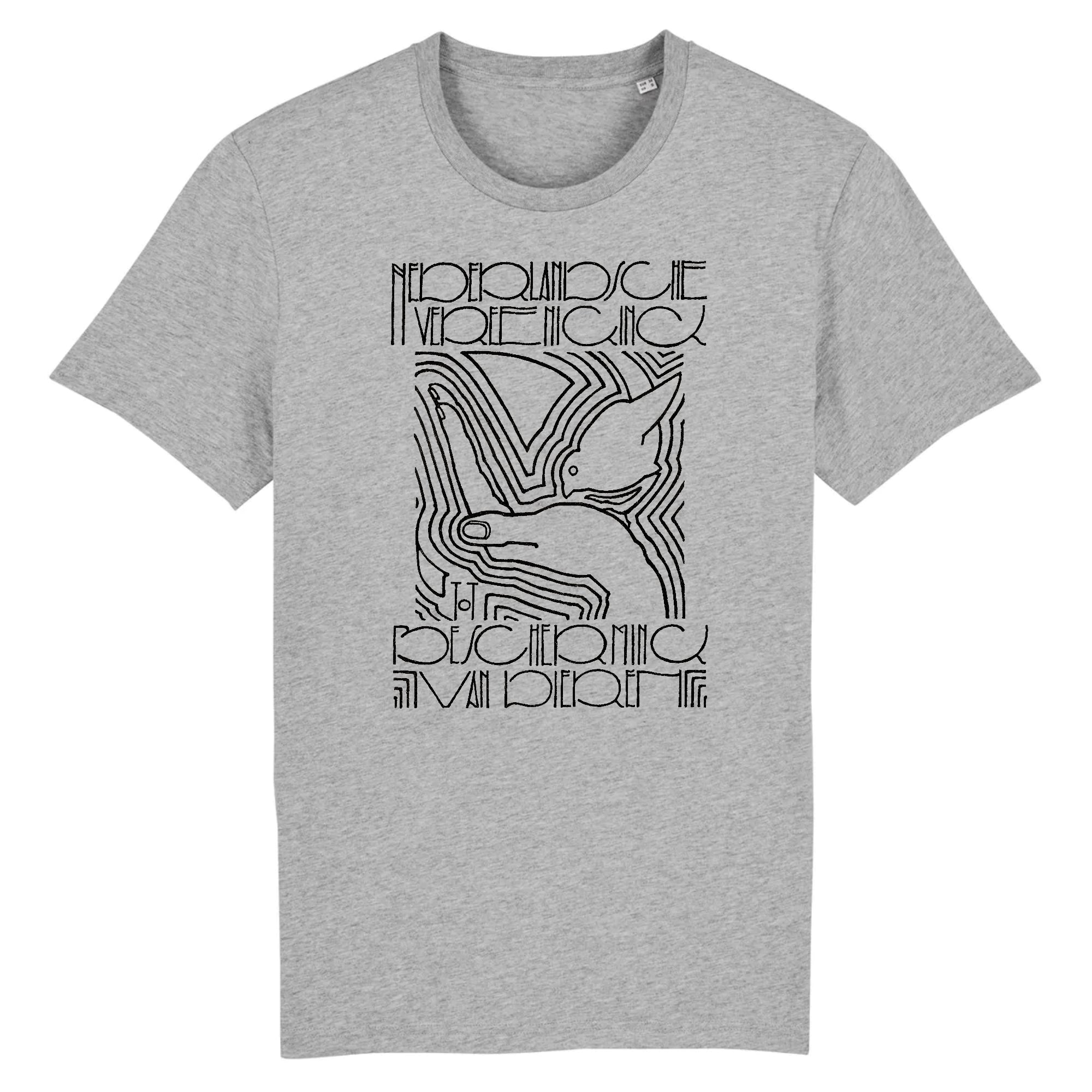 Affiche de l'Association néerlandaise pour la protection des animaux par Reijer Stolk, vers 1920 - T-shirt en coton biologique