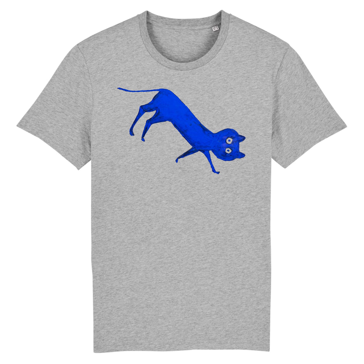 Blue Cat by Bill Traylor, c.1941 - Organic Cotton T-Shirt