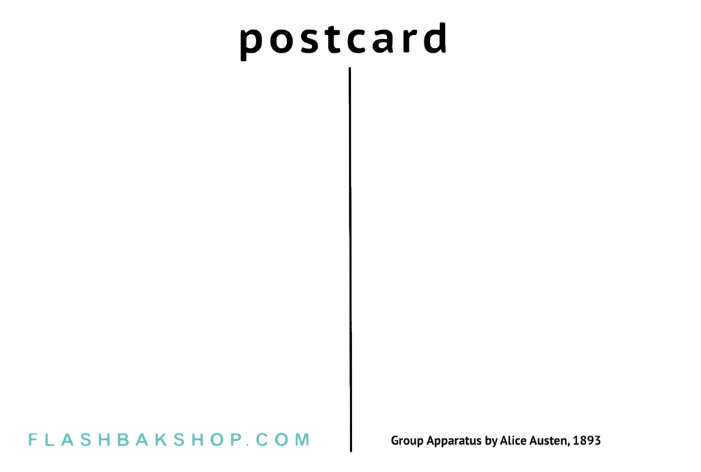 Aparato de grupo de Alice Austen, 1893 - Postal