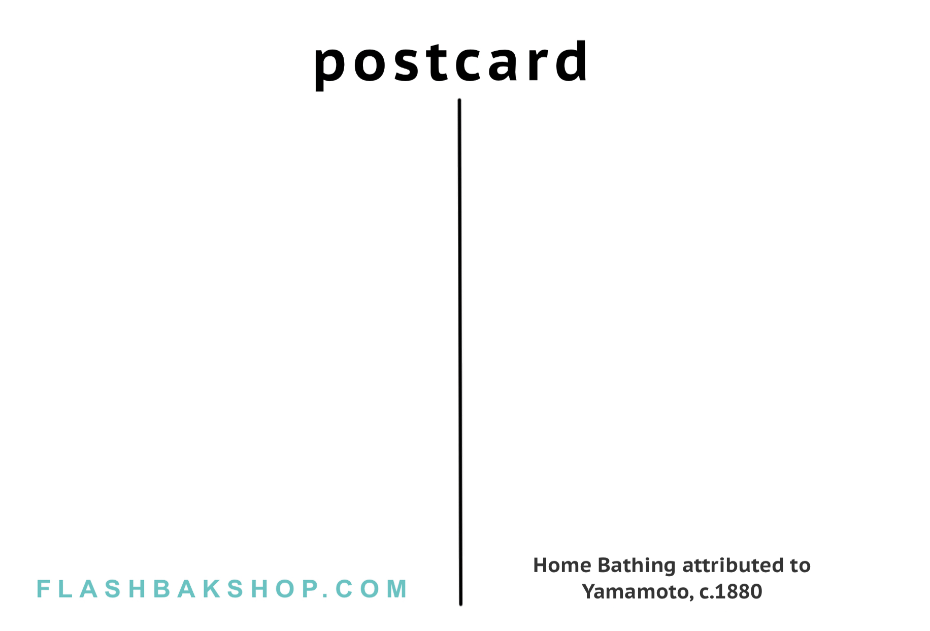 Baño en casa atribuido a Yamamoto, c.1885 - Postal