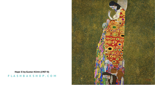 Hope II de Gustav Klimt, 1907-8 - Cuadrado Tarjetas de felicitación
