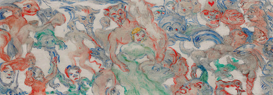 Intertwined Disjointed Monsters, Interlaced by James Ensor, 1938 - Wrapping Paper