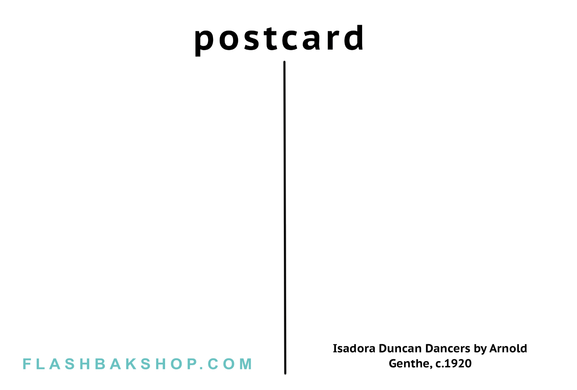 Isadora Duncan Dancers by Arnold Genthe, c.1920 - Postcard