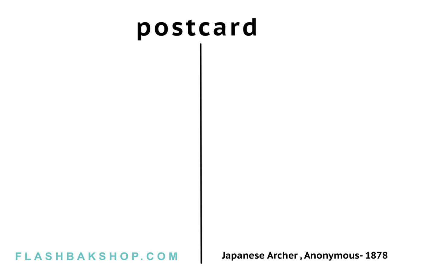 Archer japonais, 1878 - Carte postale