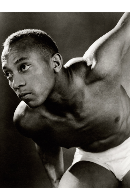 Jesse Owens por Lusha Nelson, 1935 - Postal