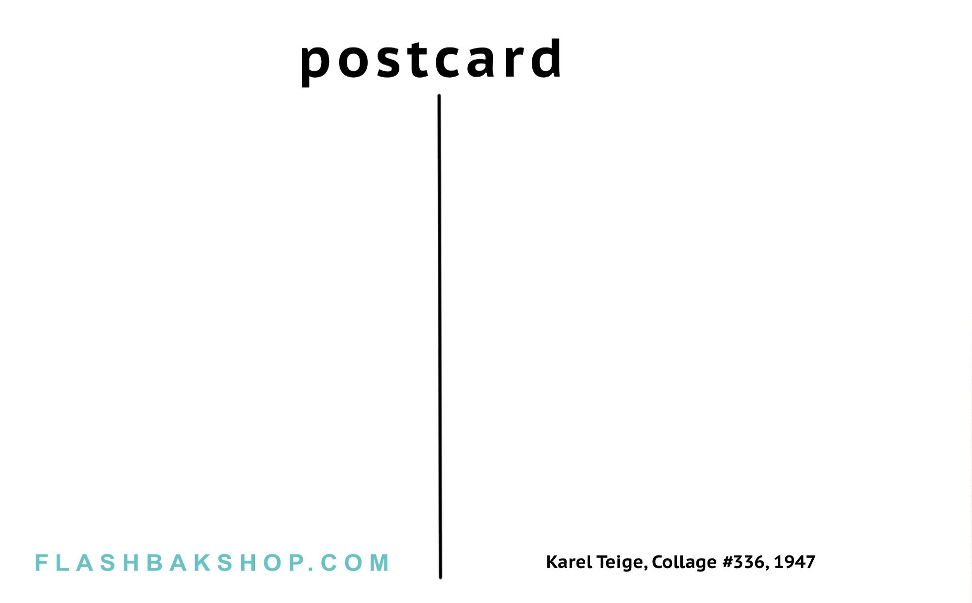 Collage 336 de Karel Teige, 1947 - Bellas Artes Postal