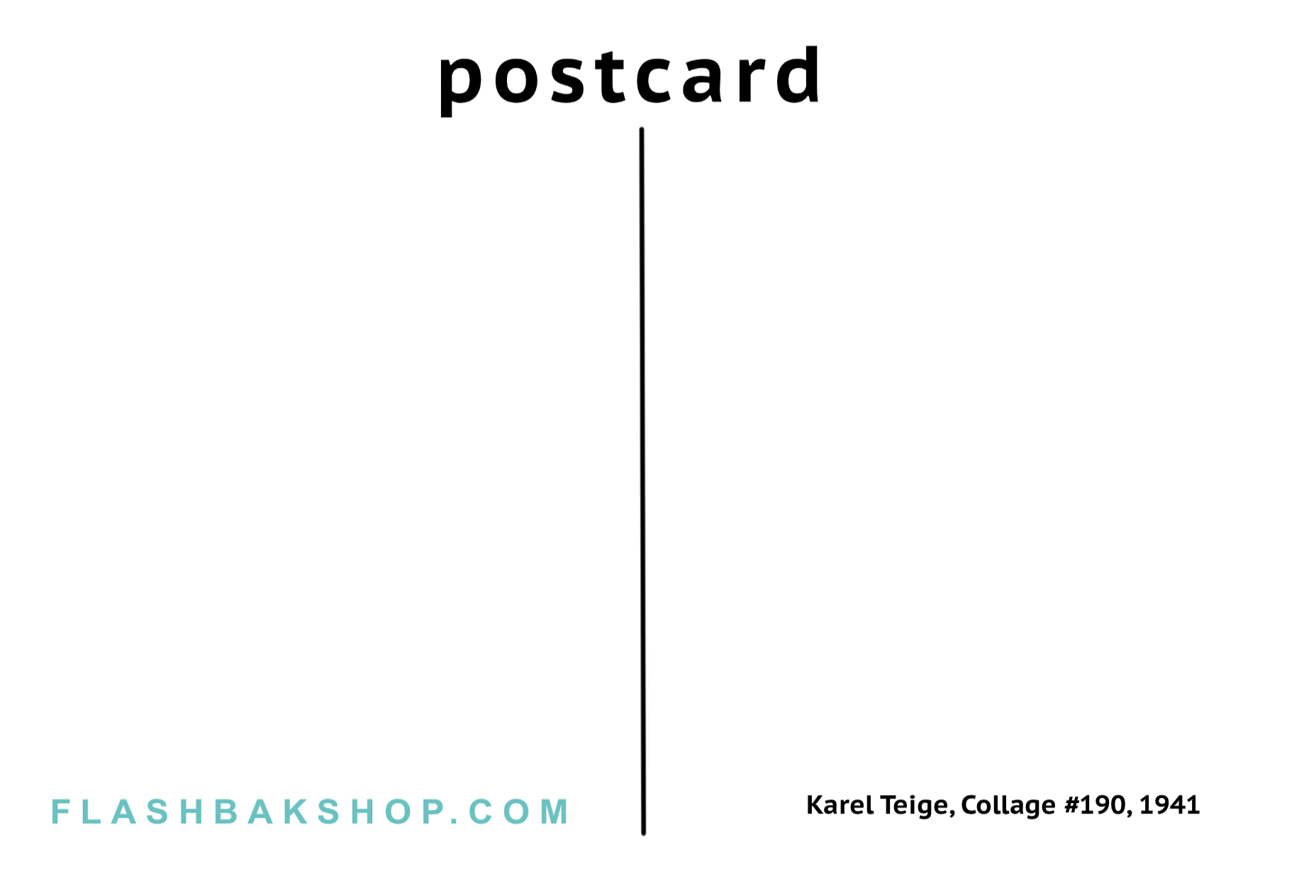 Collage 190 de Karel Teige, 1947 - Bellas Artes Postal